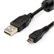 Кабель Atcom USB - micro USB V 2.0 (M/M), 1.8 м, чорний (9175) пакет