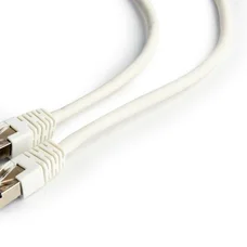 Патч-корд FTP Cablexpert (PP6-1M/W) cat.6, литий, 50u штекер із засувкою, 1м, білий