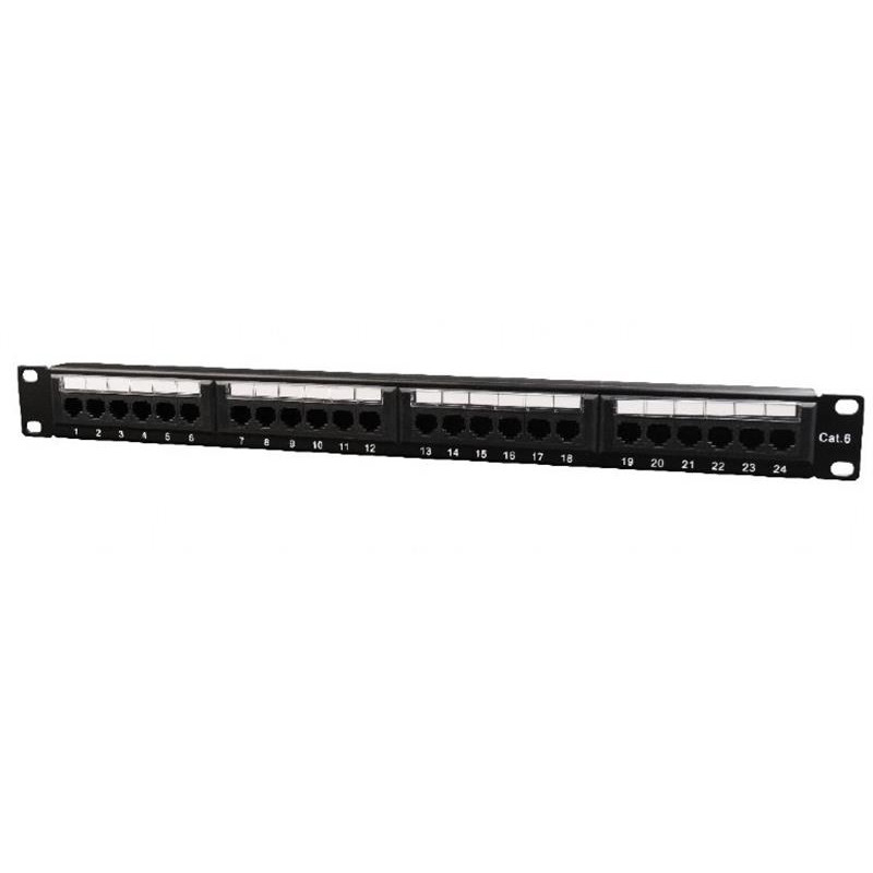 Патч-панель Cablexpert (NPP-C624CM-001) 19" 24 порта, UTP, cat.6