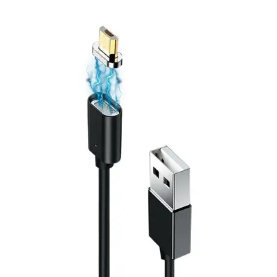 Кабель Grand-X USB - micro USB (M/M), магнитный, 1 м, Black (MG-01M)