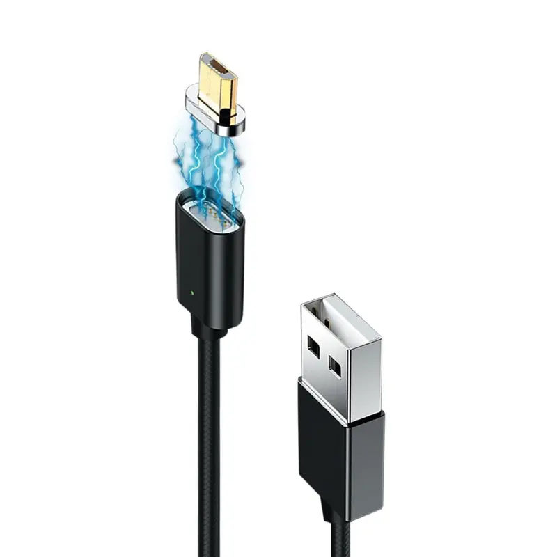 Кабель Grand-X USB - micro USB (M/M), магнитный, 1 м, Black (MG-01M)