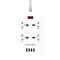 Фільтр живлення ColorWay CW-CHU44QW 4 розетки, 4 USB (1QC3.0+3 AUTO ID), 1.8 м, білий Фільтр живлення ColorWay CW-CHU44QW 4 розетки, 4 USB (1QC3.0+3 AUTO ID), 1.8 м, білий