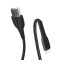 Кабель ColorWay USB - Lightning (M/M), PVC + Led, 2.4 А, 1 м, Black (CW-CBUL034-BK)