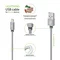 Кабель Intaleo CBGNYL1 USB - Lightning (M/M), 1 м, Grey (1283126477652)