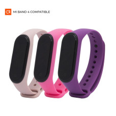 Ремінець Armorstandart для Xiaomi Mi Band 4/3 Pale Pink/Pink/Purple 3шт (ARM56668)