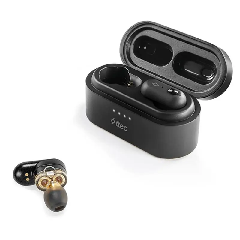 Bluetooth-гарнітура Ttec AirBeat Duo True Wireless Headsets Black (2KM127S) Bluetooth-гарнітура Ttec AirBeat Duo True Wireless Headsets Black (2KM127S)