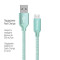 Кабель ColorWay USB - micro USB (M/M), 2.4 А, 2 м, Mint (CW-CBUM009-MT)