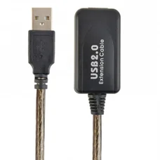 Кабель Cablexpert USB - USB V 2.0 (M/F), активний подовжувач, 10 м, чорний (UAE-01-10M)