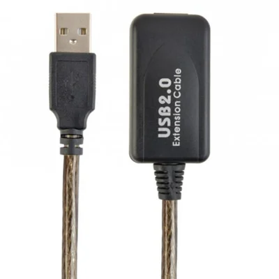 Кабель Cablexpert USB - USB V 2.0 (M/F), активний подовжувач, 10 м, чорний (UAE-01-10M)