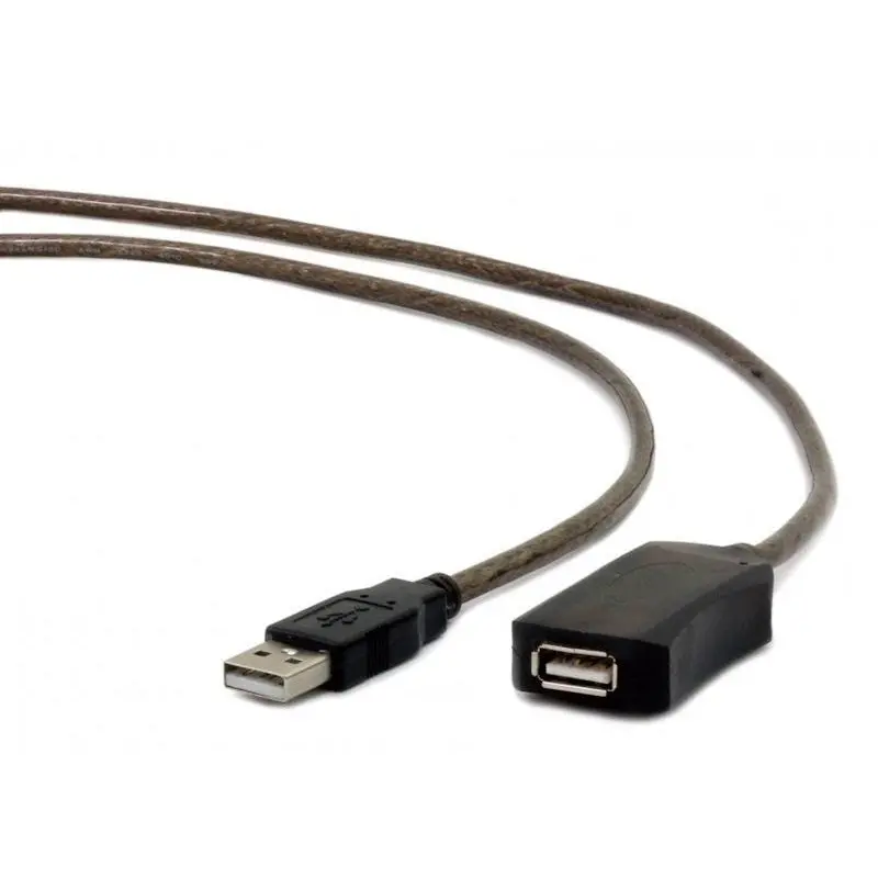 Кабель Cablexpert USB - USB V 2.0 (M/F), активний подовжувач, 10 м, чорний (UAE-01-10M) Кабель Cablexpert USB - USB V 2.0 (M/F), активний подовжувач, 10 м, чорний (UAE-01-10M)