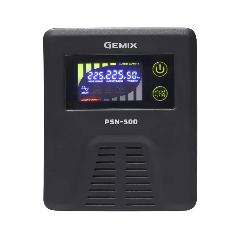 Джерело безперебійного живлення Gemix PSN-500 (PSN500VA) Джерело безперебійного живлення Gemix PSN-500 (PSN500VA)