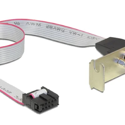 Планка Cablexpert CC-DB9ML-01 COM-port DB9 низькопрофільна, 0.4 м
