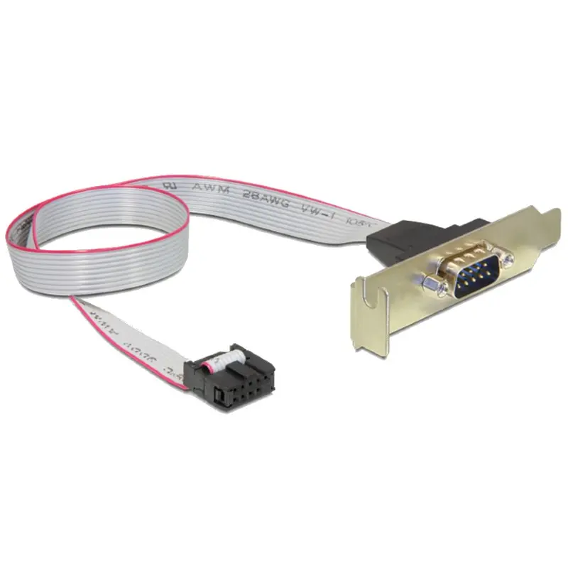 Планка Cablexpert CC-DB9ML-01 COM-port DB9 низькопрофільна, 0.4 м Планка Cablexpert CC-DB9ML-01 COM-port DB9 низькопрофільна, 0.4 м