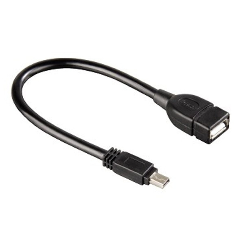 Кабель Atcom USB - micro USB V 2.0 (F/M), 0.1 м, чорний (3792)