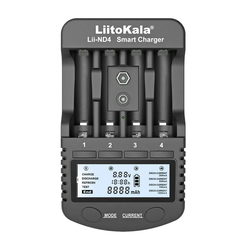 Зарядний пристрій Liitokala Lii-ND4 Зарядний пристрій Liitokala Lii-ND4