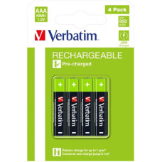 Акумулятори Verbatim AAA/HR03 NI-MH 950 mAh BL 4шт