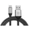 Кабель REAL-EL Premium Leather USB - USB Type-C (M/M), 1 м, Black (EL123500049)