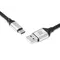 Кабель REAL-EL Premium Leather USB - USB Type-C (M/M), 1 м, Black (EL123500049)