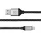 Кабель REAL-EL Premium Leather USB - USB Type-C (M/M), 1 м, Black (EL123500049)