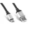 Кабель REAL-EL Premium Leather USB - USB Type-C (M/M), 1 м, Black (EL123500049)