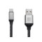 Кабель REAL-EL Premium Leather USB - USB Type-C (M/M), 1 м, Black (EL123500049)