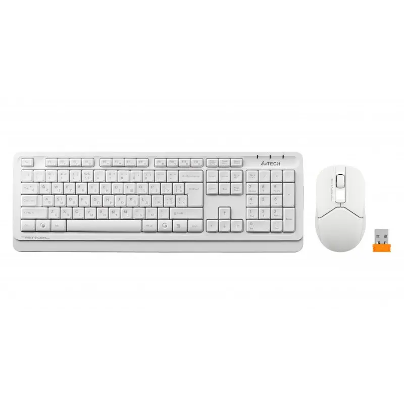 Комплект (клавіатура, миша) бездротовий A4Tech FG1012 White USB