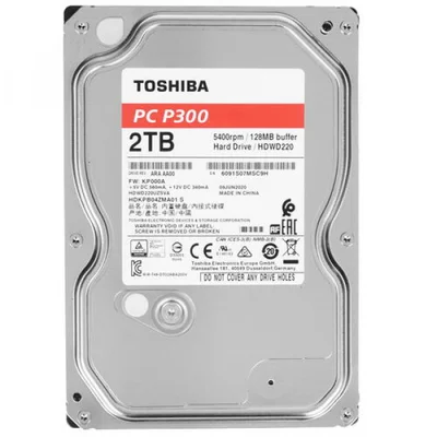 Накопичувач HDD SATA 2.0TB Toshiba P300 5400rpm 128MB (HDWD220UZSVA)