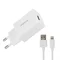 Зарядний пристрій Proda PD-A43i USB 2.4A + кабель USB Lightning White