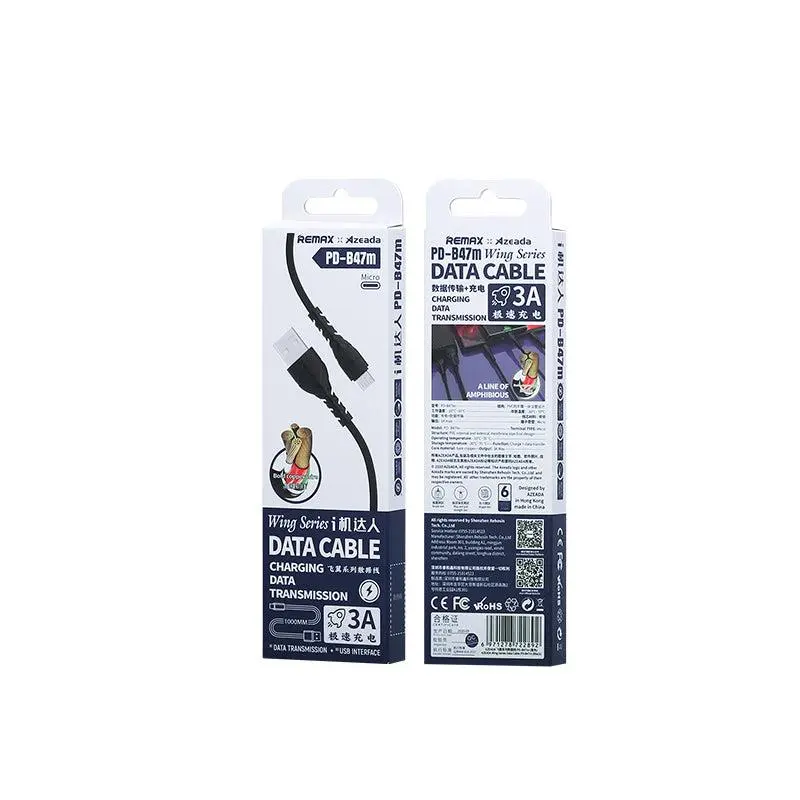 Кабель Proda PD-B47m USB - micro USB (M/M), 1 м, Black (PD-B47m-BK) Кабель Proda PD-B47m USB - micro USB (M/M), 1 м, Black (PD-B47m-BK)