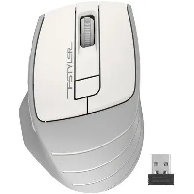 Миша бездротова A4Tech FG30S Grey/White