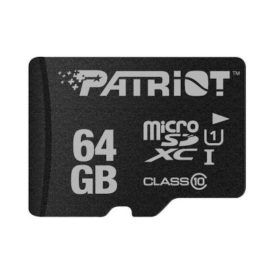 Карта пам`яті MicroSDXC 64GB UHS-I Class 10 Patriot LX (PSF64GMDC10)