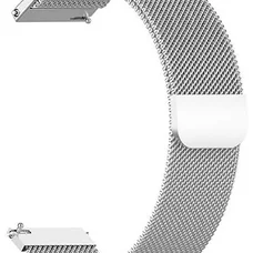 Ремінець BeCover Milanese Style для Xiaomi Amazfit Bip (20mm) Lite/Bip S Lite/GTR 42mm/GTS/TicWatch S2/TicWatch E/GTS 3/GTS 2 mini Silver (707683)