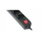 Фільтр живлення REAL-EL RS-6 Protect USB 3m Black