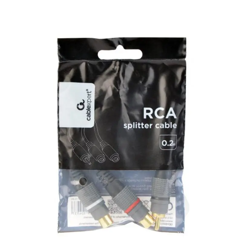 Аудіо-кабель Cablexpert RCA - 2хRCA (M/F), 0.2 м, Black (CCAP-RCAM2F-0.2M) Аудіо-кабель Cablexpert RCA - 2хRCA (M/F), 0.2 м, Black (CCAP-RCAM2F-0.2M)