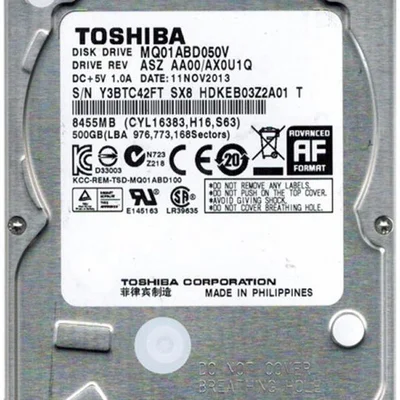 Накопичувач HDD 2.5" SATA 500GB Toshiba 5400rpm 8MB (MQ01ABD050V) Refurbished