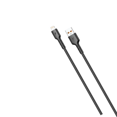 Кабель SkyDolphin S07L TPE High Elastic Line USB - Lightning (M/M), 1 м, Black (USB-000594)
