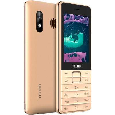 Мобiльний телефон Tecno T454 Dual Sim Champagne Gold (4895180745980)