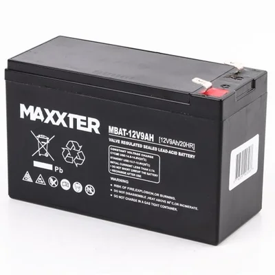 Акумуляторна батарея Maxxter 12V 9AH (MBAT-12V9AH) AGM