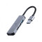 Концентратор USB Cablexpert 1xUSB3.1, 3хUSB2.0, метал, Grey (UHB-U3P1U2P3-01)