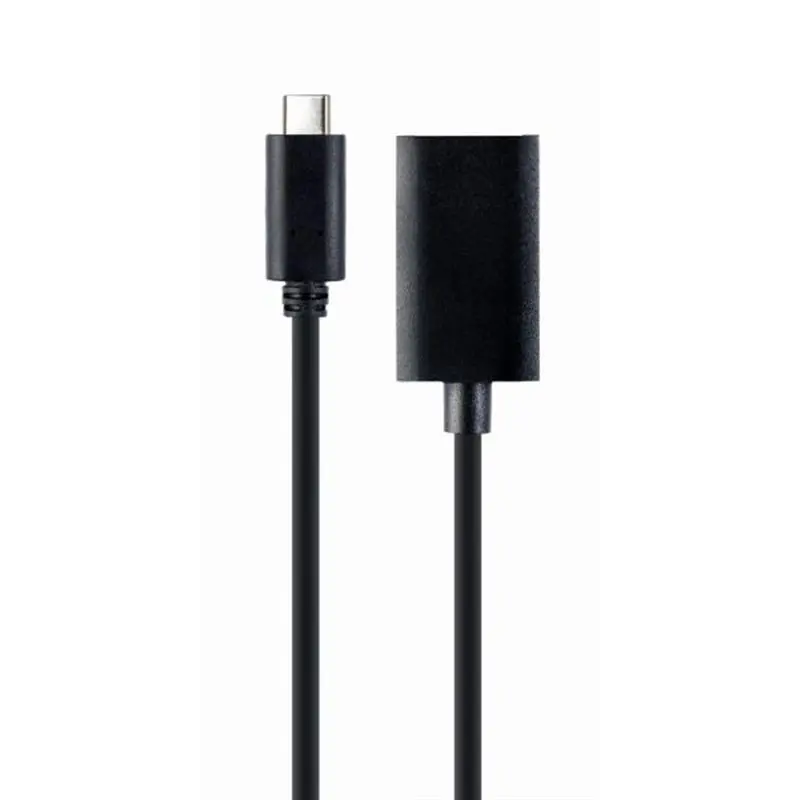 Адаптер Cablexpert USB Type-C - DisplayPort (M/F), 0.15 м, чорний (A-CM-DPF-02) Адаптер Cablexpert USB Type-C - DisplayPort (M/F), 0.15 м, чорний (A-CM-DPF-02)