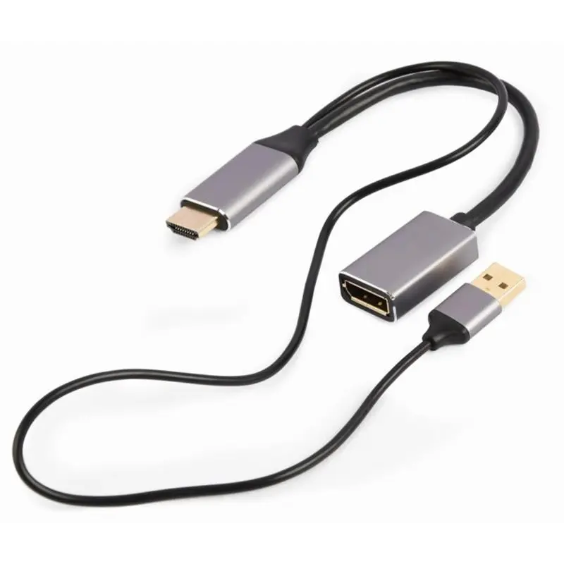 Адаптер Cablexpert HDMI - DisplayPort (M/F), 0.1 м, Black/Grey (A-HDMIM-DPF-02) Адаптер Cablexpert HDMI - DisplayPort (M/F), 0.1 м, Black/Grey (A-HDMIM-DPF-02)
