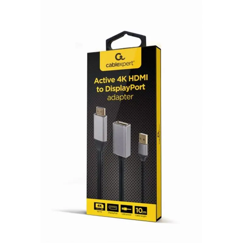 Адаптер Cablexpert HDMI - DisplayPort (M/F), 0.1 м, Black/Grey (A-HDMIM-DPF-02) Адаптер Cablexpert HDMI - DisplayPort (M/F), 0.1 м, Black/Grey (A-HDMIM-DPF-02)