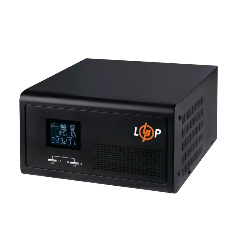 Джерело безперебійного живлення LogicPower LPE-B-PSW-1500VA+ (1000Вт) 1-40A, з правильною синусоїдою 12V Джерело безперебійного живлення LogicPower LPE-B-PSW-1500VA+ (1000Вт) 1-40A, з правильною синусоїдою 12V
