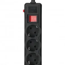 Фільтр живлення Gembird Pro (SPG3-G-10B-PRO) 3 розетки, 3м, чорний