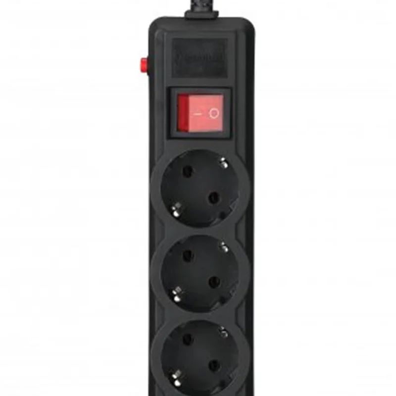 Фільтр живлення Gembird Pro (SPG3-G-10B-PRO) 3 розетки, 3м, чорний
