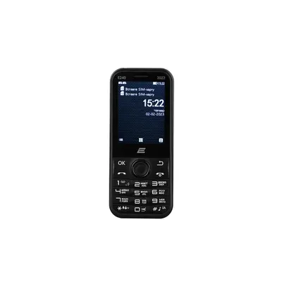 Мобiльний телефон 2E E240 2022 Dual Sim Black (688130245159)