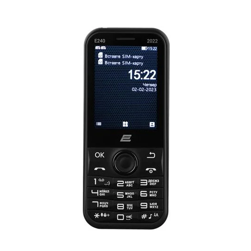 Мобiльний телефон 2E E240 2022 Dual Sim Black (688130245159)
