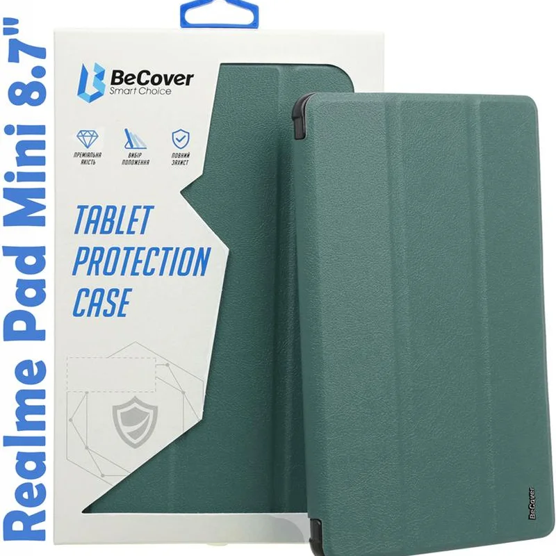 Чохол-книжка BeCover Smart для Realme Pad Mini 8.7" Dark Green (708259)