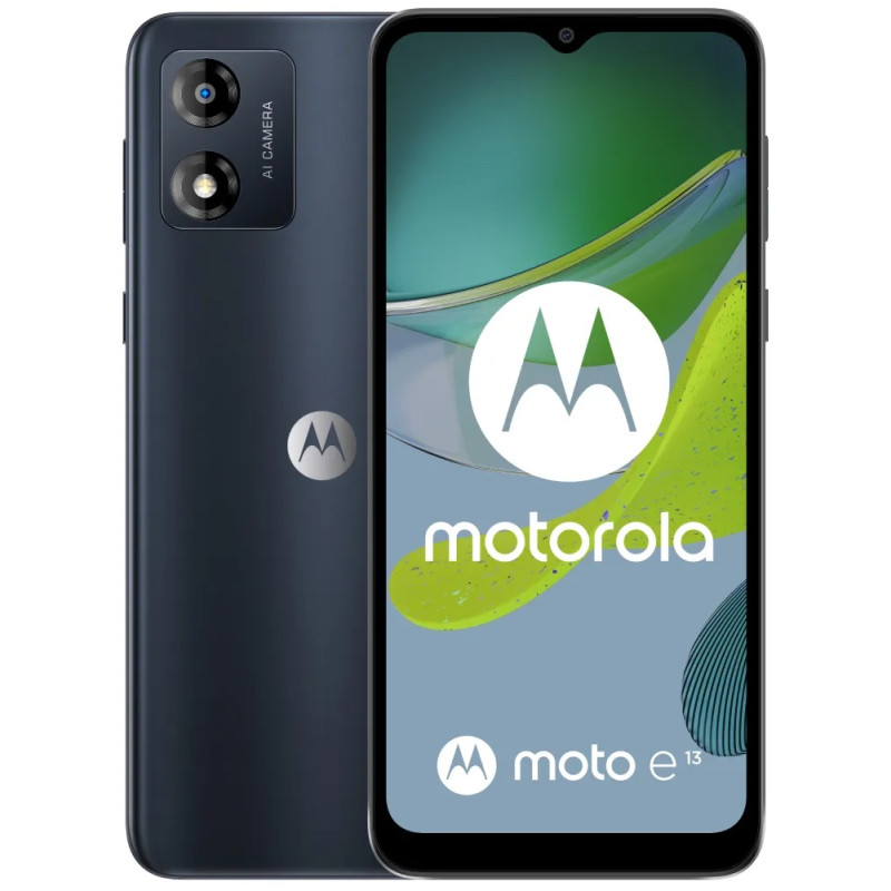 Смартфон Motorola Moto E13 2/64GB Dual Sim Cosmic Black (PAXT0034RS)