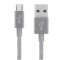 Кабель Mixit Metallic Belkin USB - micro USB (M/M), 3 м, Grey (F2CU021bt10-GRY)